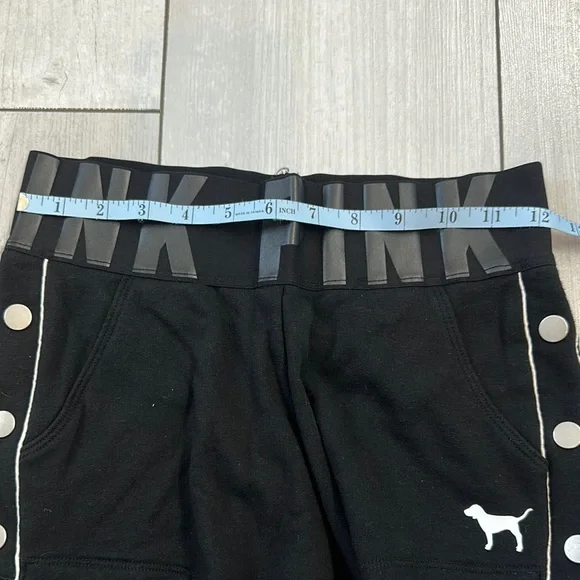 PINK Victoria's Secret Black Women's Elastic Waist Athletic Shorts size XS - Picture 6 of 9